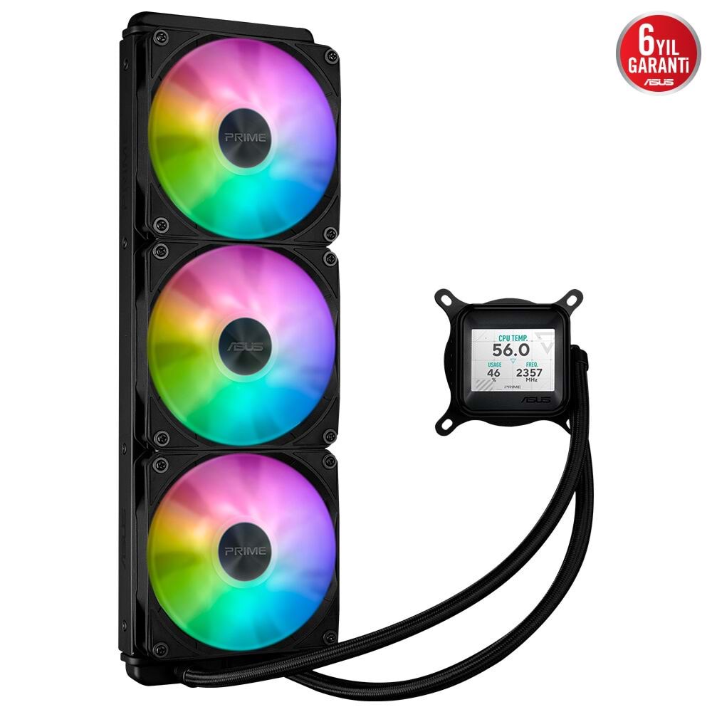 ASUS 360mm PRIME LC 360 ARGB LCD AM5-1851p Sıvı Soğutmalı İşlemci Fanı / 90RC00Z1-B0EAY0