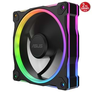 ASUS PRIME MR120 ARGB Black 120mm 1600RPM 58CFM PWM Aura Sync Kasa Fanı – 90DA00I0-B09000