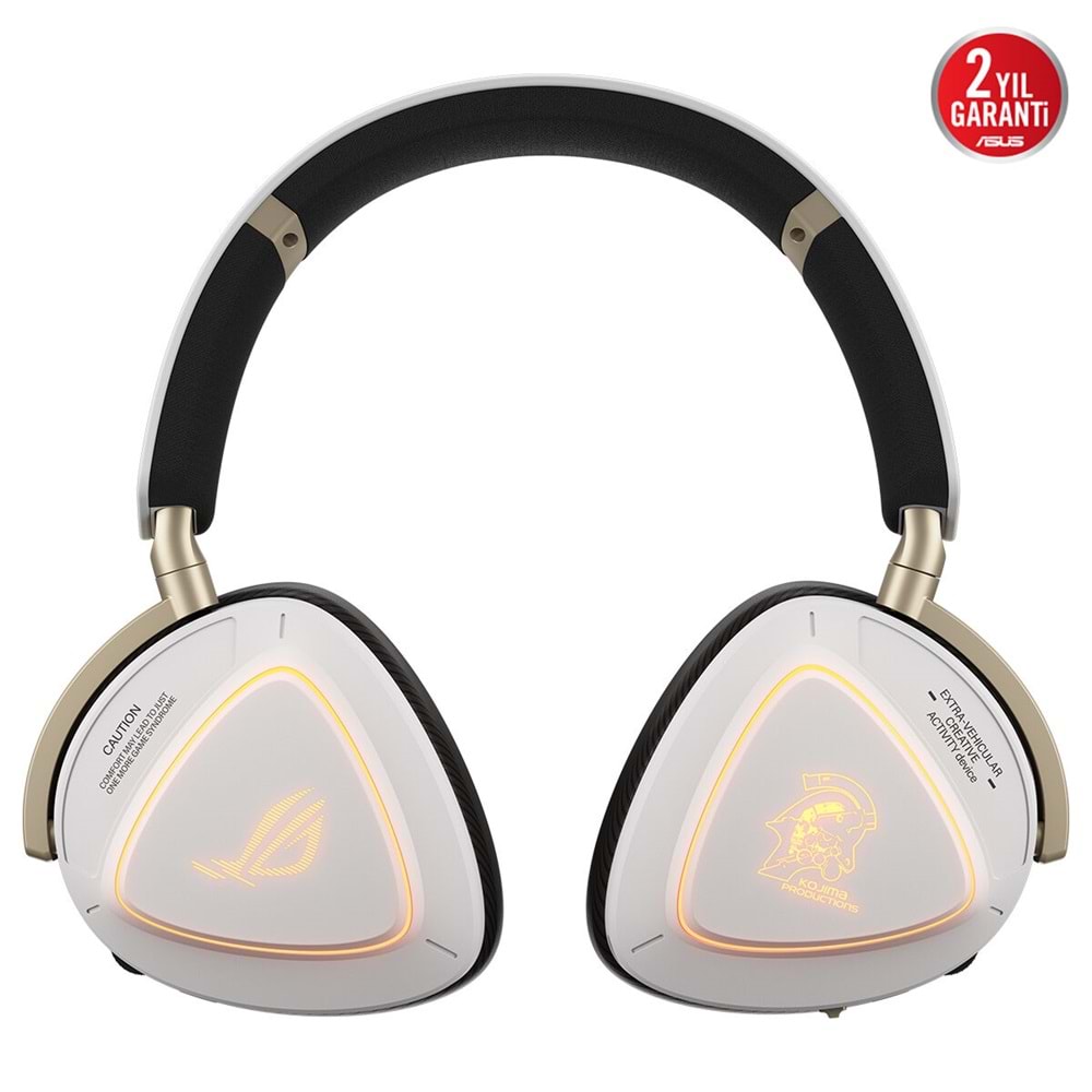 ASUS ROG Delta II KJP Beyaz Üçlü Bağlantı Modlu (2.4GHz / Bluetooth / 3.5mm) ARGB Kablosuz Oyuncu Kulaklığı / 90YH04C0-BHUA10