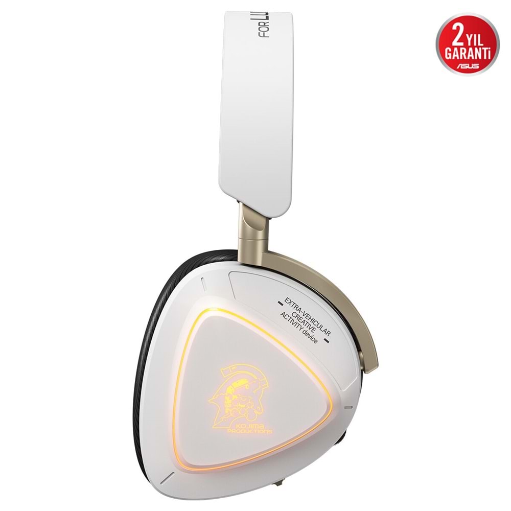 ASUS ROG Delta II KJP Beyaz Üçlü Bağlantı Modlu (2.4GHz / Bluetooth / 3.5mm) ARGB Kablosuz Oyuncu Kulaklığı / 90YH04C0-BHUA10