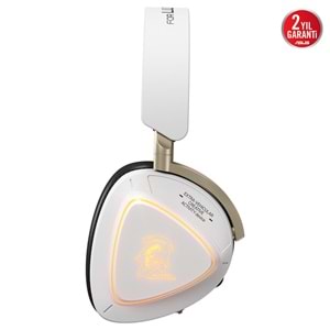 ASUS ROG Delta II KJP Beyaz Üçlü Bağlantı Modlu (2.4GHz / Bluetooth / 3.5mm) ARGB Kablosuz Oyuncu Kulaklığı / 90YH04C0-BHUA10