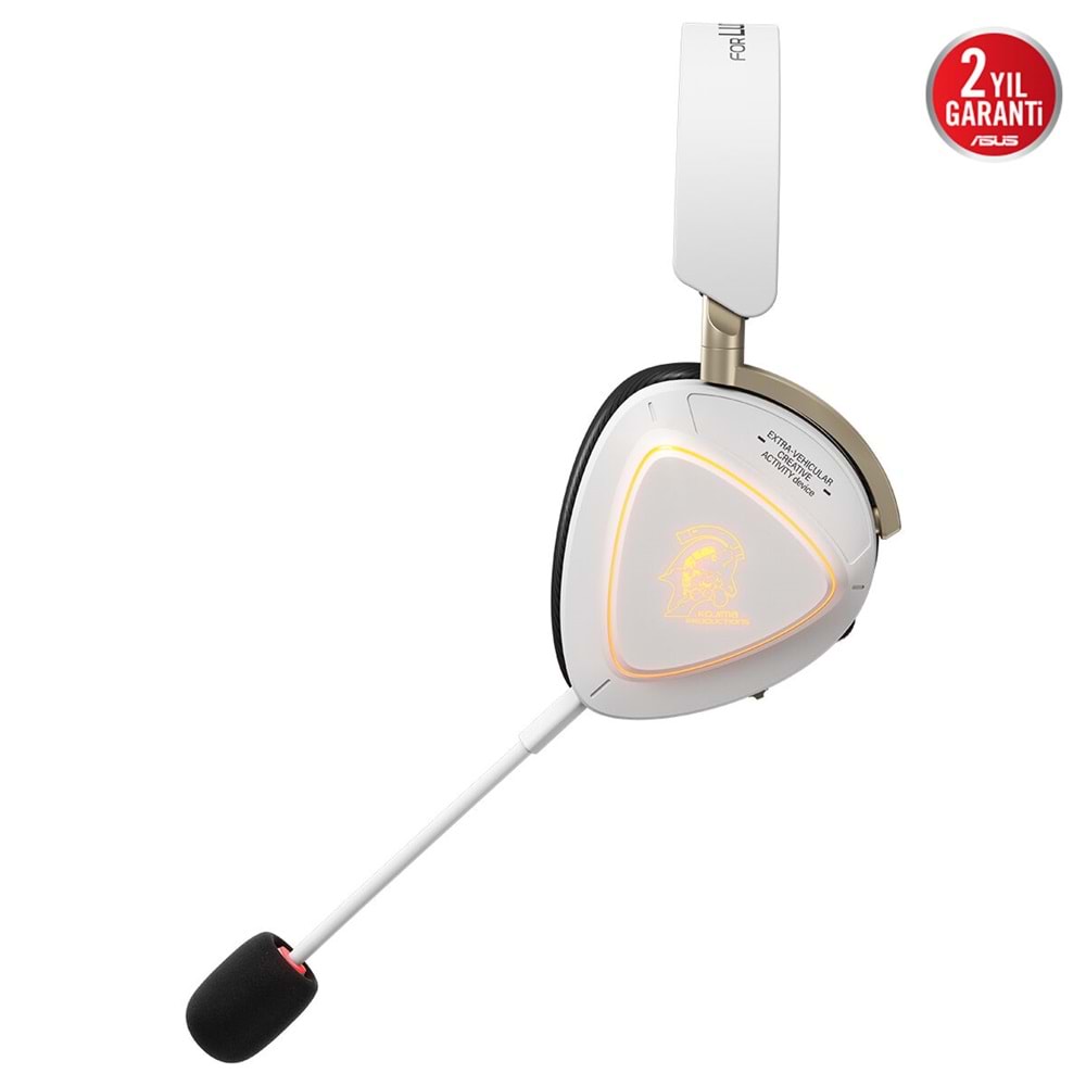 ASUS ROG Delta II KJP Beyaz Üçlü Bağlantı Modlu (2.4GHz / Bluetooth / 3.5mm) ARGB Kablosuz Oyuncu Kulaklığı / 90YH04C0-BHUA10