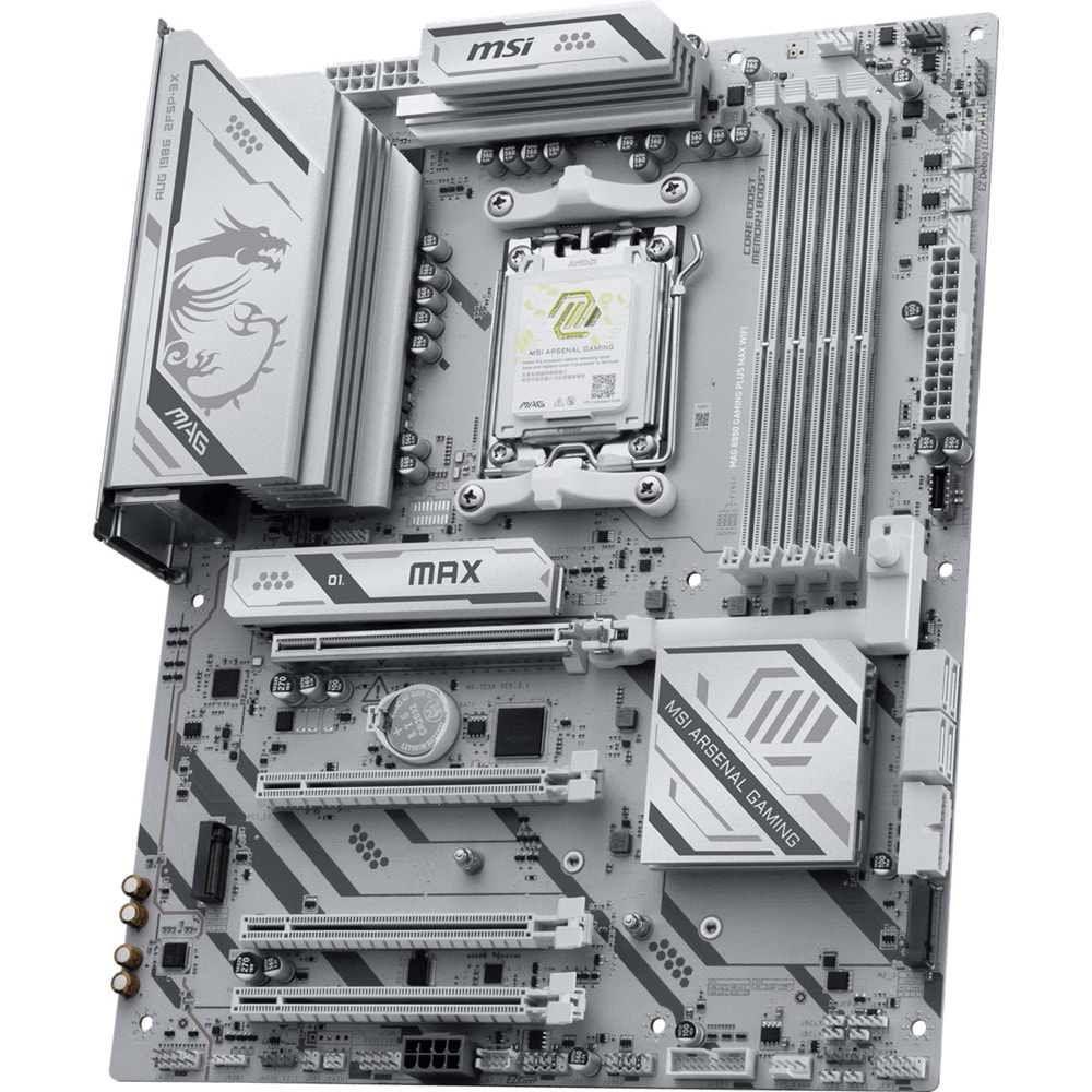 MSI MAG B850 GAMING PLUS MAX WIFI7 DDR5 HDMI-DP TYPEC PCIE 5.0 AM5 ATX