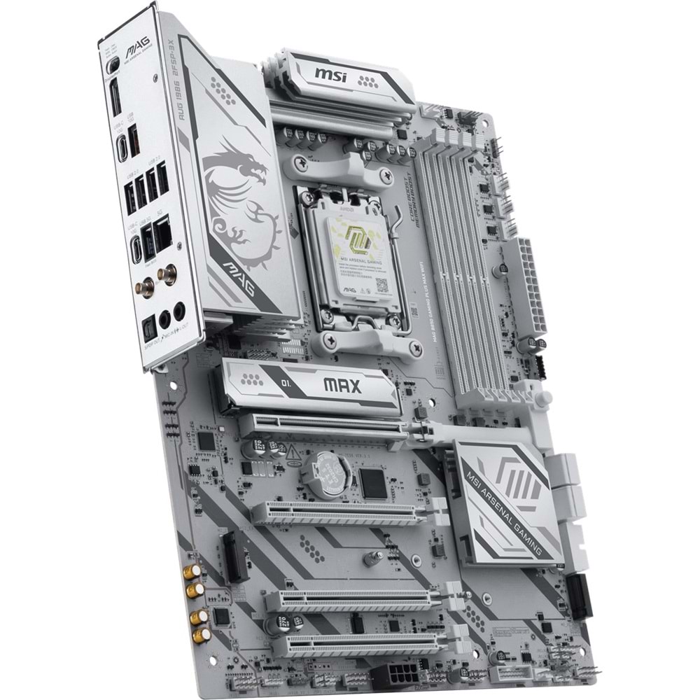 MSI MAG B850 GAMING PLUS MAX WIFI7 DDR5 HDMI-DP TYPEC PCIE 5.0 AM5 ATX