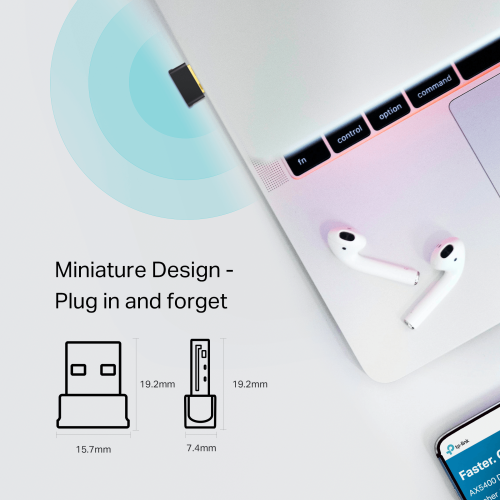 TP-LINK ARCHER T600UB NANO WIFI5 AC600 Bluetooth Kablosuz Ağ Adaptörü 