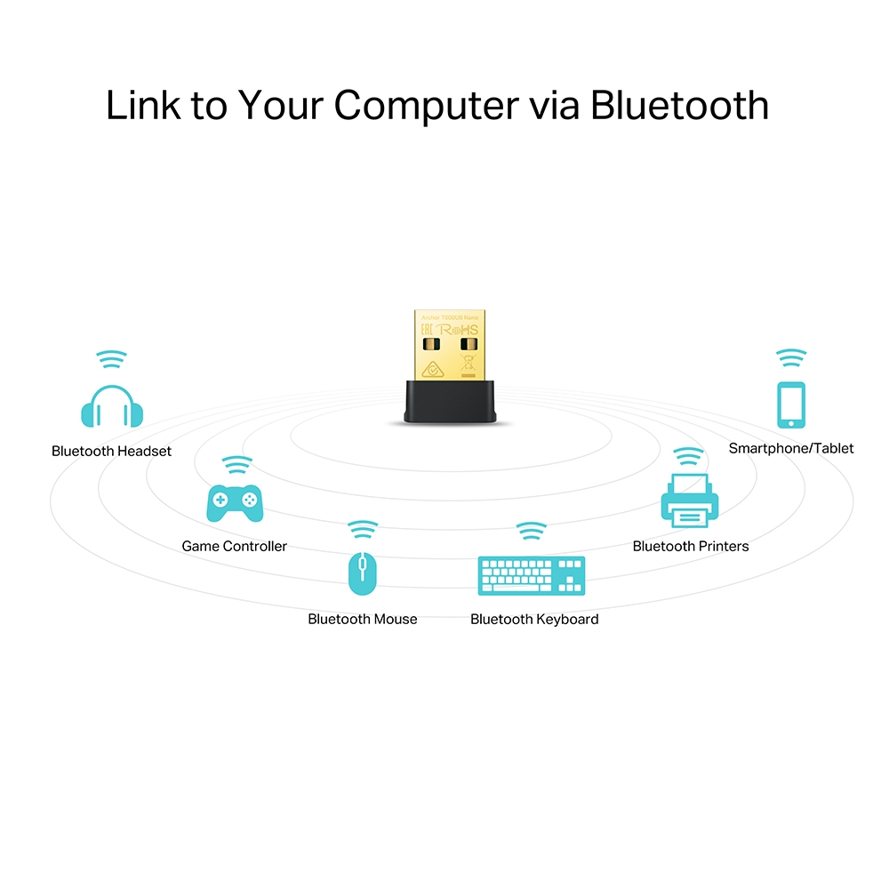 TP-LINK ARCHER T600UB NANO WIFI5 AC600 Bluetooth Kablosuz Ağ Adaptörü 