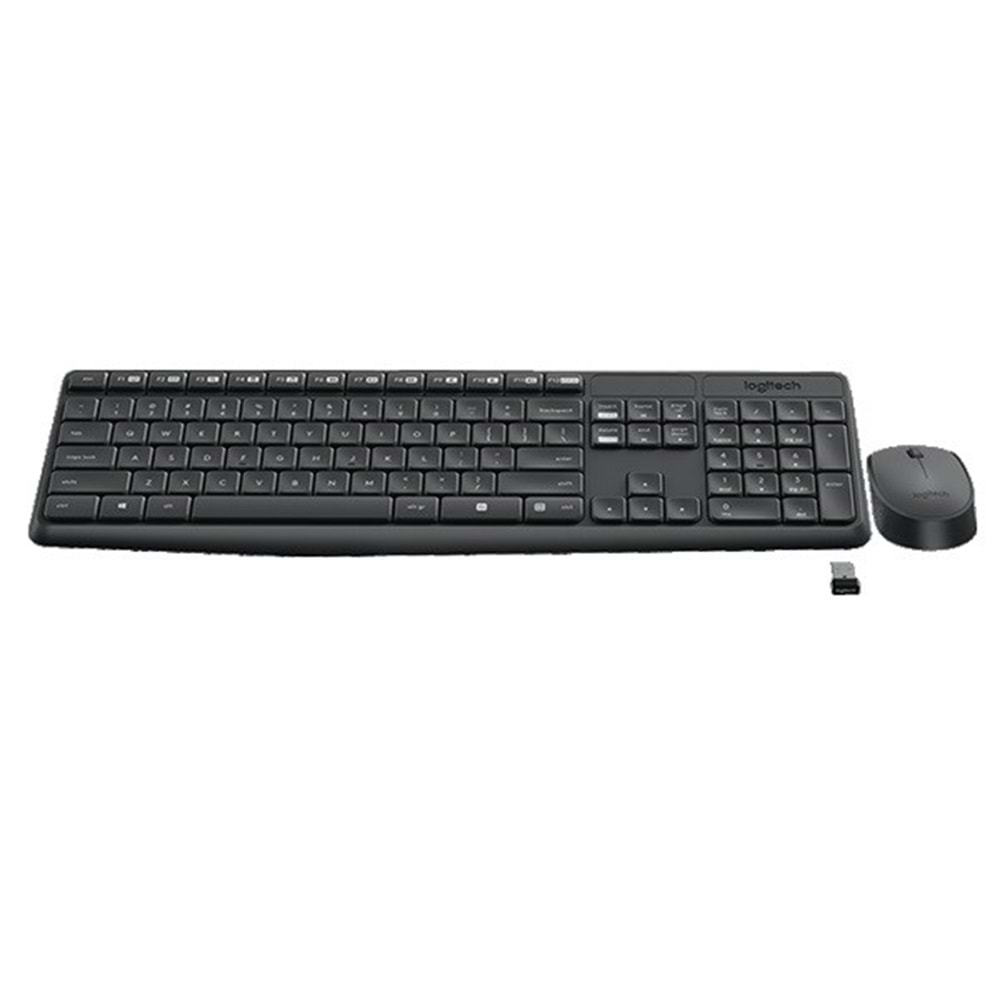 LOGITECH MK235 Kablosuz Q Trk Siyah Multimedya Klavye - Mouse Set 920-007925