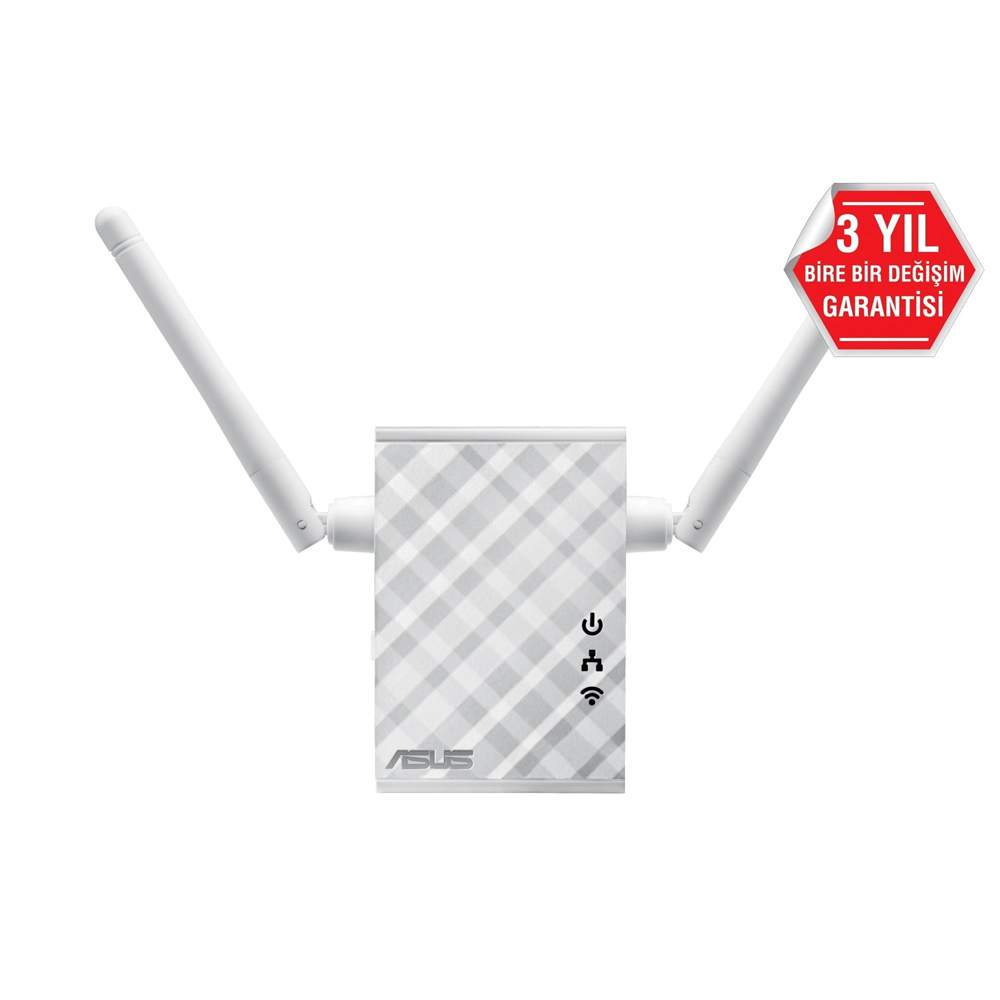 ASUS RP-N12 N300 2.4GHZ Mesafe Genişletici EV Ofis Tipi 2x 2dbi sabit anten