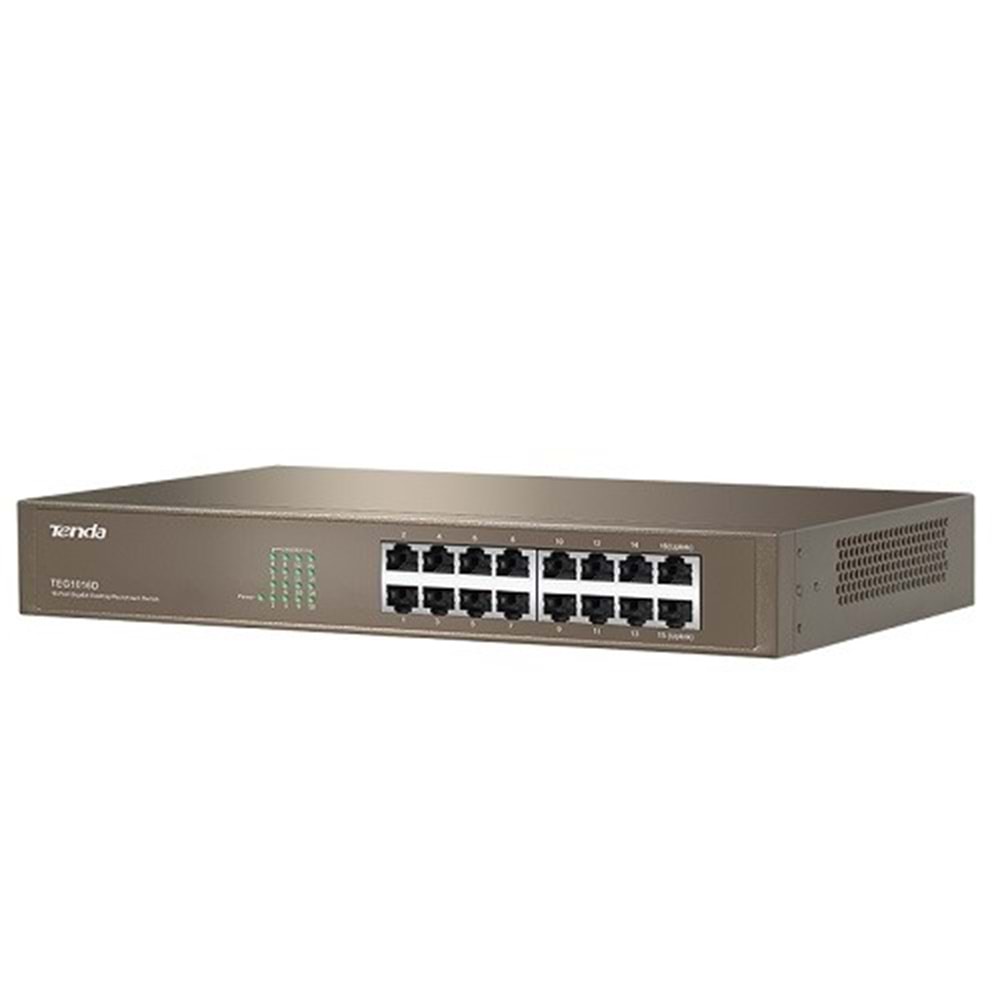 TENDA 16port Gigabit Yönetilemez Switch TEG1016D