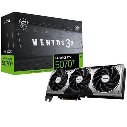 MSI RTX5070TI 16GB VENTUS 3X OC GDDR7 256bit HDMI DP PCIe 5.0