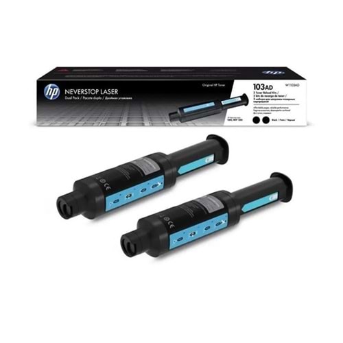 HP W1103ad 103A Siyah Orijinal 2'li Toner 2500 Syf