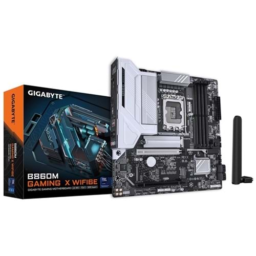 GIGABYTE B860M GAMING X WIFI6E DDR5 HDMI-DP TYPE-C PCIE 5.0 1851P mATX