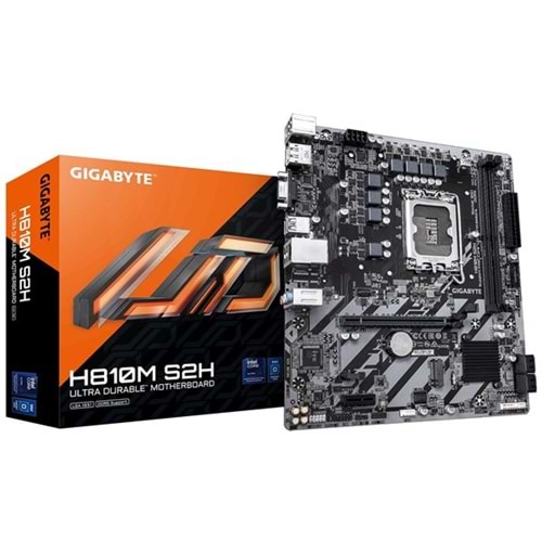 GIGABYTE H810M S2H DDR5 HDMI-DP PCIE 4.0 1851P mATX