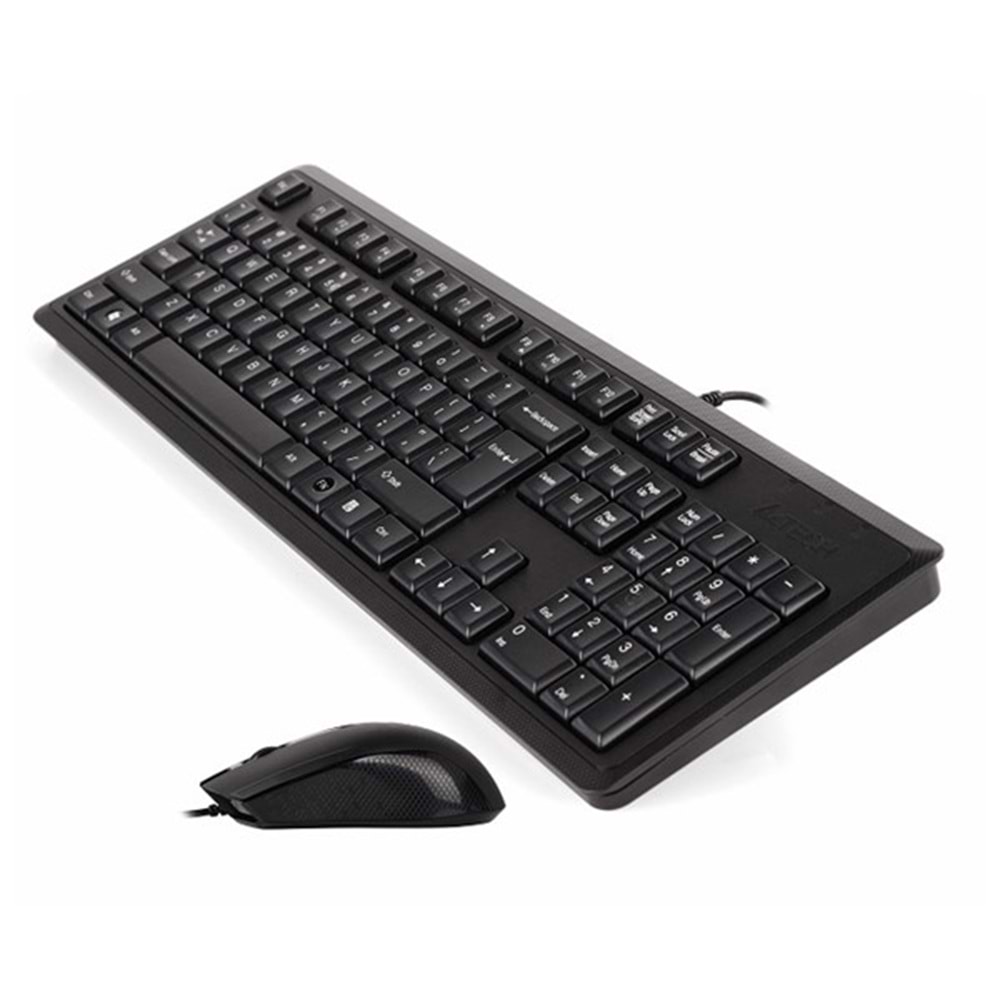A4TECH KR-9276 Kablolu USB Q Trk Siyah Klavye - Mouse Set