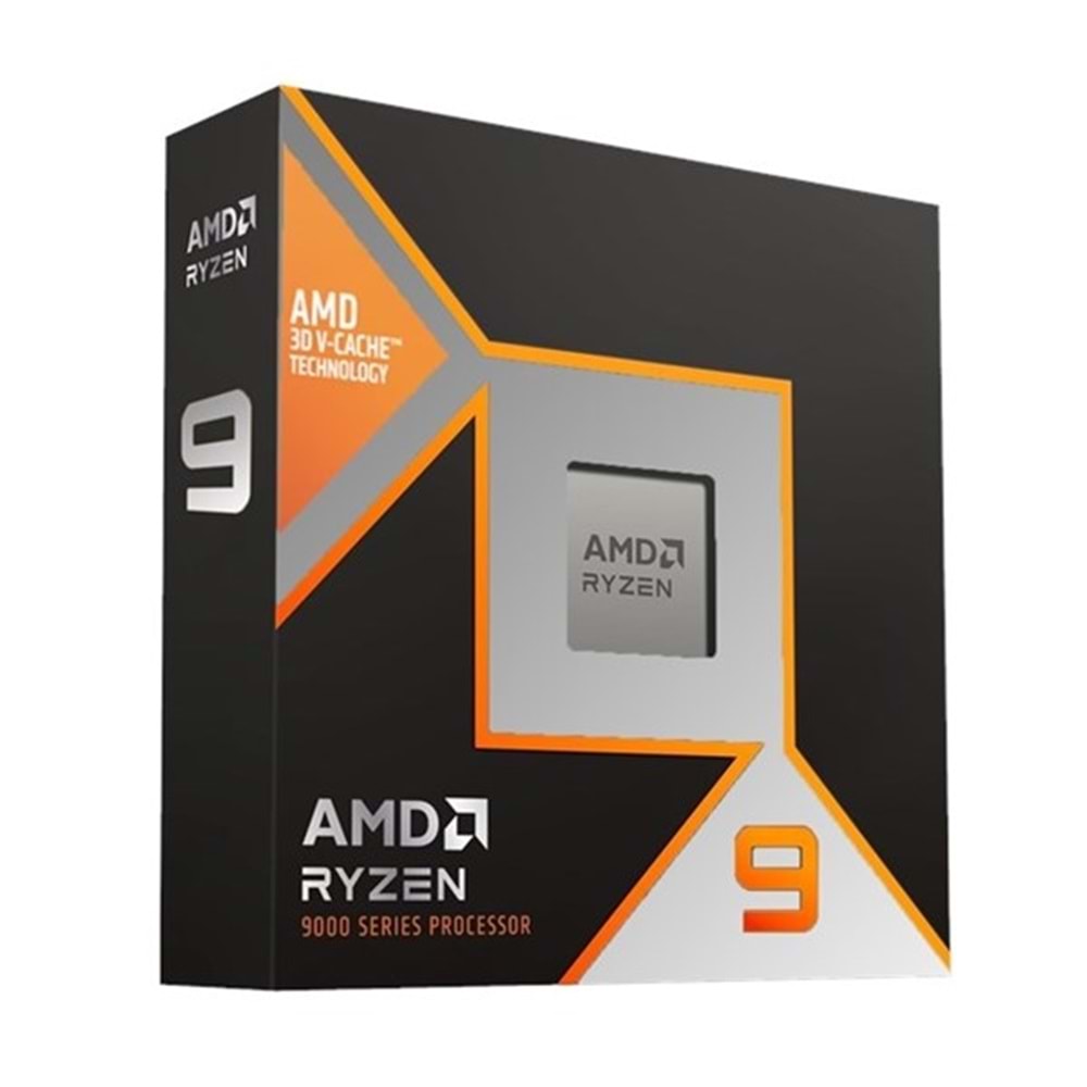 AMD RYZEN 9 9900X3D 140MB 12çekirdekli O/B UHD AM5 120Q KUTULU+FANSIZ