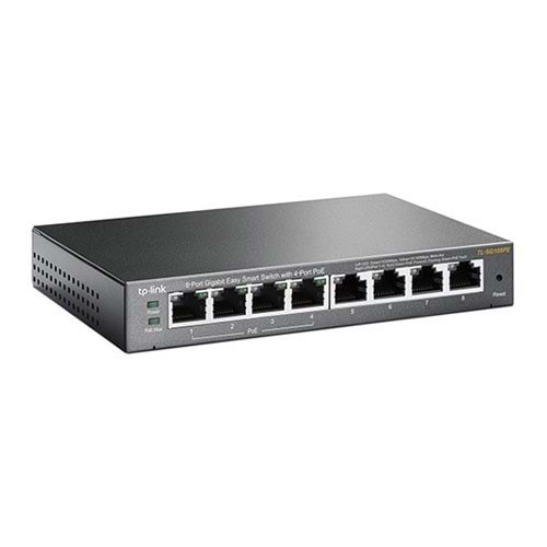 TP-LINK 8port TL-SG108PE 55w 4port PoE Yönetilebilir Switch