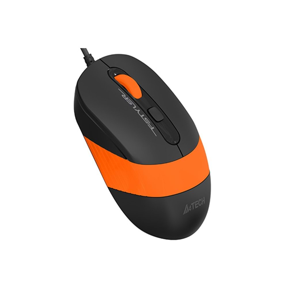 A4TECH FM10 Kablolu USB 1600dpi Siyah/Turuncu Mouse