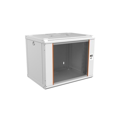 AGER 9U 600x450mm Duvar Tipi Siyah Kabinet Agena AG-AN09U6045S1