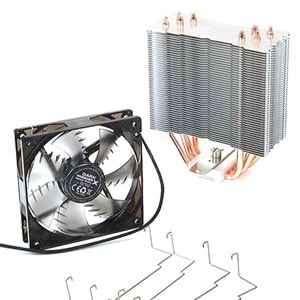 DARK 120mm Freezer X120 DKCCX120 LED Hava Soğutmalı AM5-1851p İşlemci Fanı
