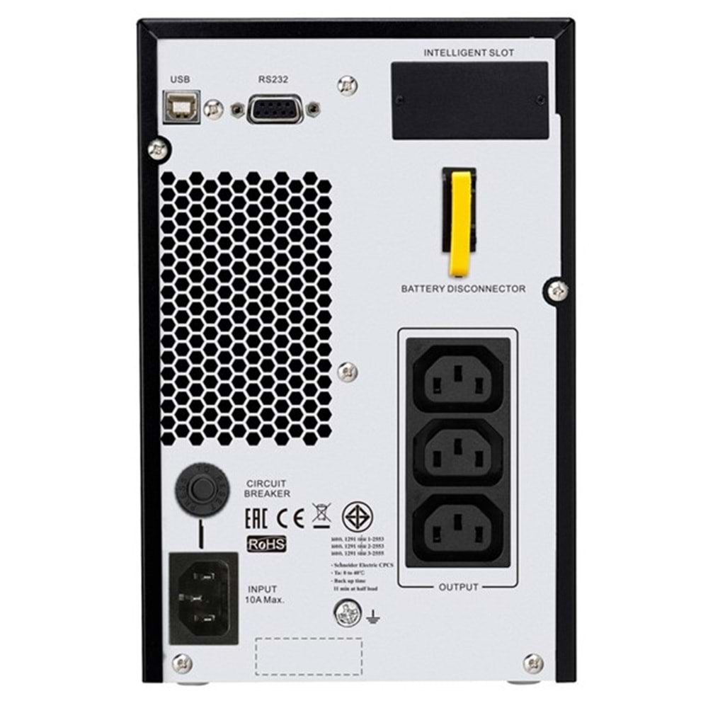SCHNEIDER 1kva EASY SPM1KI-TR 1/1 Online Ups 12v 7amper