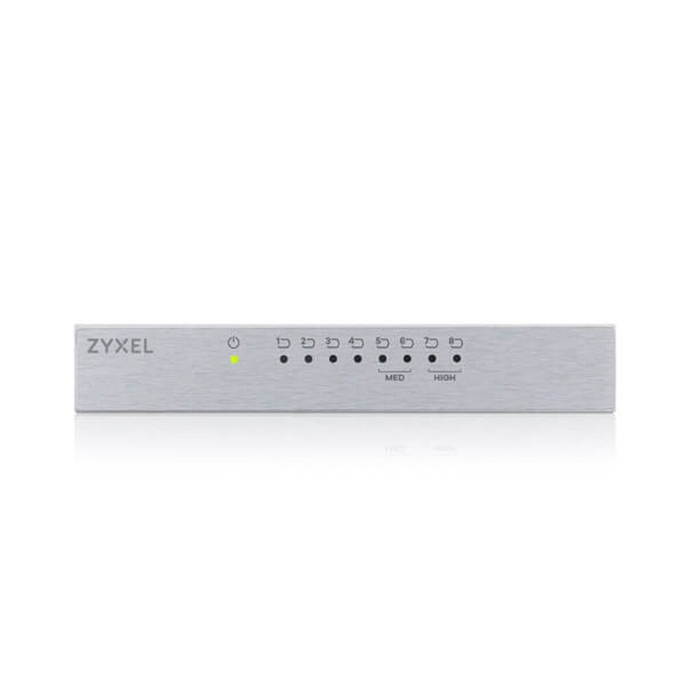 ZyXEL 8port Gigabit Yönetilemez Switch Çelik Kasa GS-108B