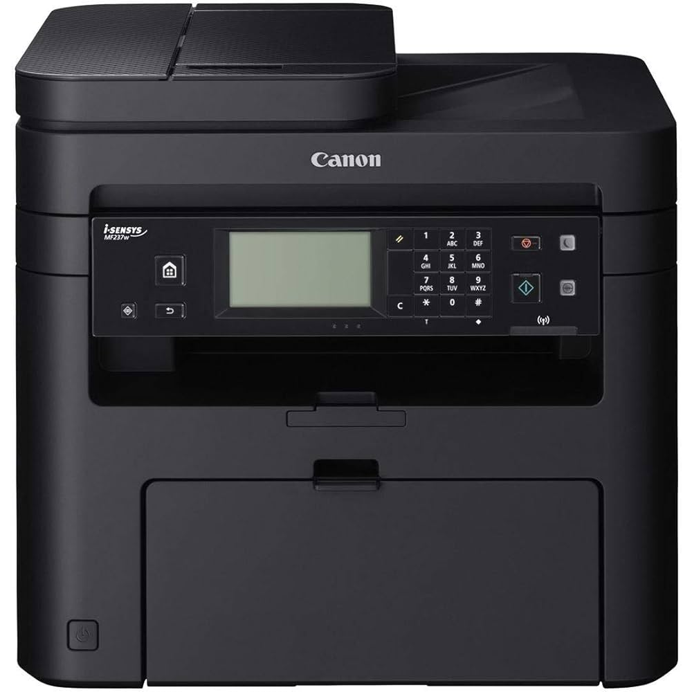 CANON A4 Siyah MF237w Çok Fonksiyonlu Faxlı Laser Yazıcı USB 2.0,Ethernet,Kablosuz Demo+2 Tonerli