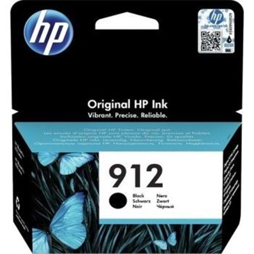 Hp 3Yl80ae (912) Sıyah Murekkep Kartus 300 Sayfa