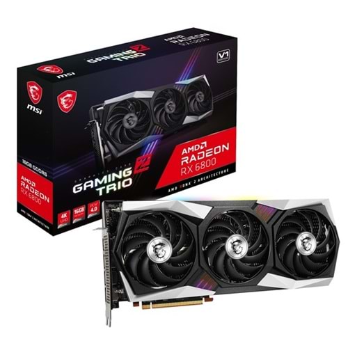 MSI RX 6800 GAMING Z TRIO 16GB V1 GDDR6 256BİT 3XDP-1XHDMI PCIE V4.0