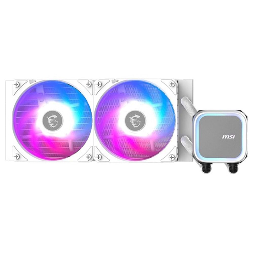 MSI 240MM MAG CORELIQUID A13 240 ARGB AM5-1851P SIVI SOĞUTMALI İŞLEMCİ FANI BEYAZ