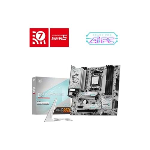 MSI B850M GAMING PLUS WIFI6E DDR5 HDMI-DP PCIE 5.0 AM5 MATX