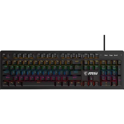 MSI GG FORCE GK300 Red Mekanik Red Swicth Rgb Gaming Klavye
