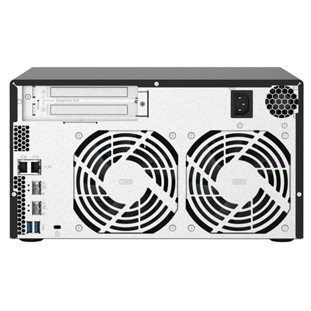 QNAP 8diskli Alpine AL324 QC-4GB RAM-10GbE SFP+ Nas Server TS-832PX