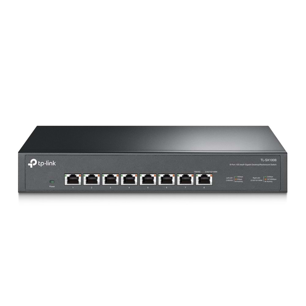 TP-LINK 8port 10-Gigabit Yönetilemez Switch TL-SX1008