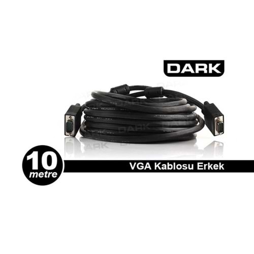 DARK 10metre DK-CB-VGAL1000 VGA Uzatma Kablosu