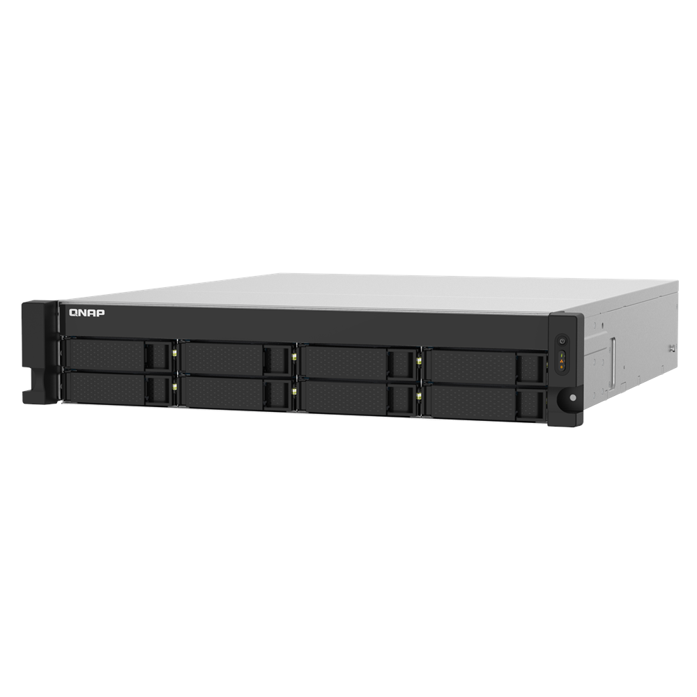QNAP 8diskli Alpine AL324 QC-4GB RAM-10GbE Rack Nas Server TS-832PXU-RP