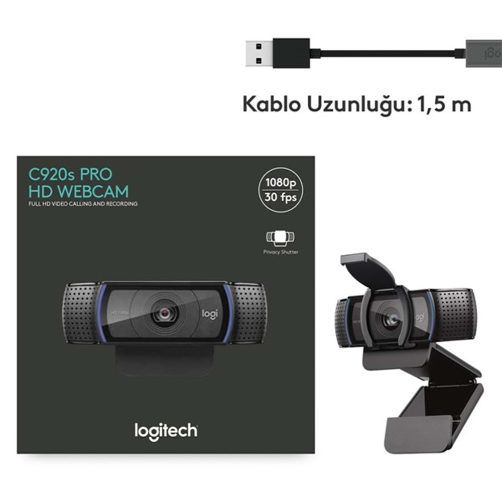 LOGITECH 2MP C920S PRO Webcam 960-001252