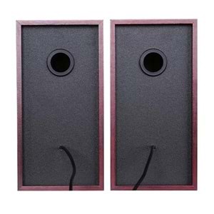 LECOO DS105 1+1 Siyah 5w RMS Hoparlör Ahşap