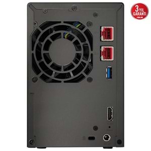 ASUSTOR 2diskli Celeron N5105-4GB RAM--2.5Gbe Nas Server AS6702T