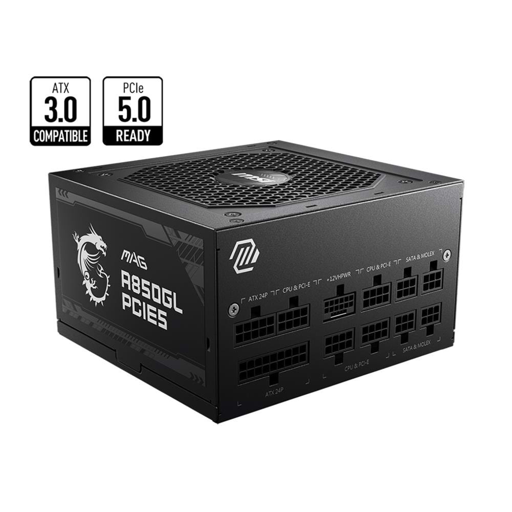 MSI 850W 80+ GOLD A850GL PCIe5.0 Tam Modüler Power Supply