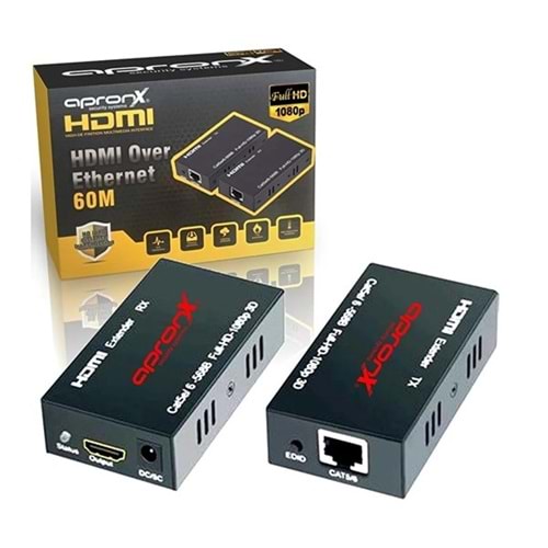 APRONX APX-60m HDMI-CAT6 60metre HDMI Extender