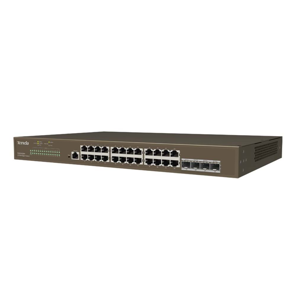 TENDA 24port 4-SFP 10GbE Gigabit Yönetilebilir Switch TEG3328F