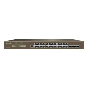 TENDA 24port 4-SFP 10GbE Gigabit Yönetilebilir Switch TEG3328F