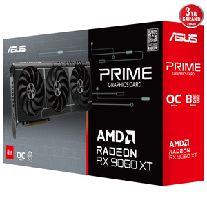 ASUS 8GB PRIME RX9060XT-O8G GDDR6 128bit HDMI-DP PCIE 5.0