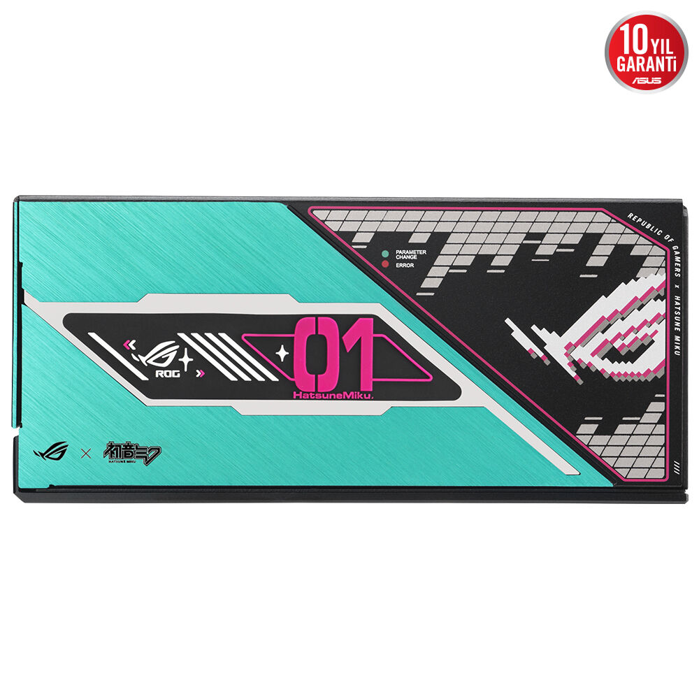 ASUS 1200w 80+ Platinum III ROG THOR 1200P3-MIKU Tam Modüler Power Supply