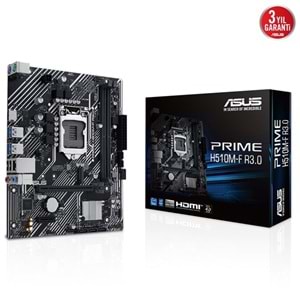 ASUS PRIME H510M-F R3.0 DDR4 HDMI PCIe 16X v3.0 1200p v2 mATX