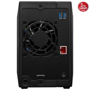 ASUSTOR 2diskli Realtek QC-2GB RAM-2.5GbE Nas Server AS3302T v2