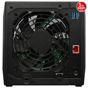 ASUSTOR 4diskli Realtek QC-2GB RAM-2.5GbE Nas Server AS3304T v2