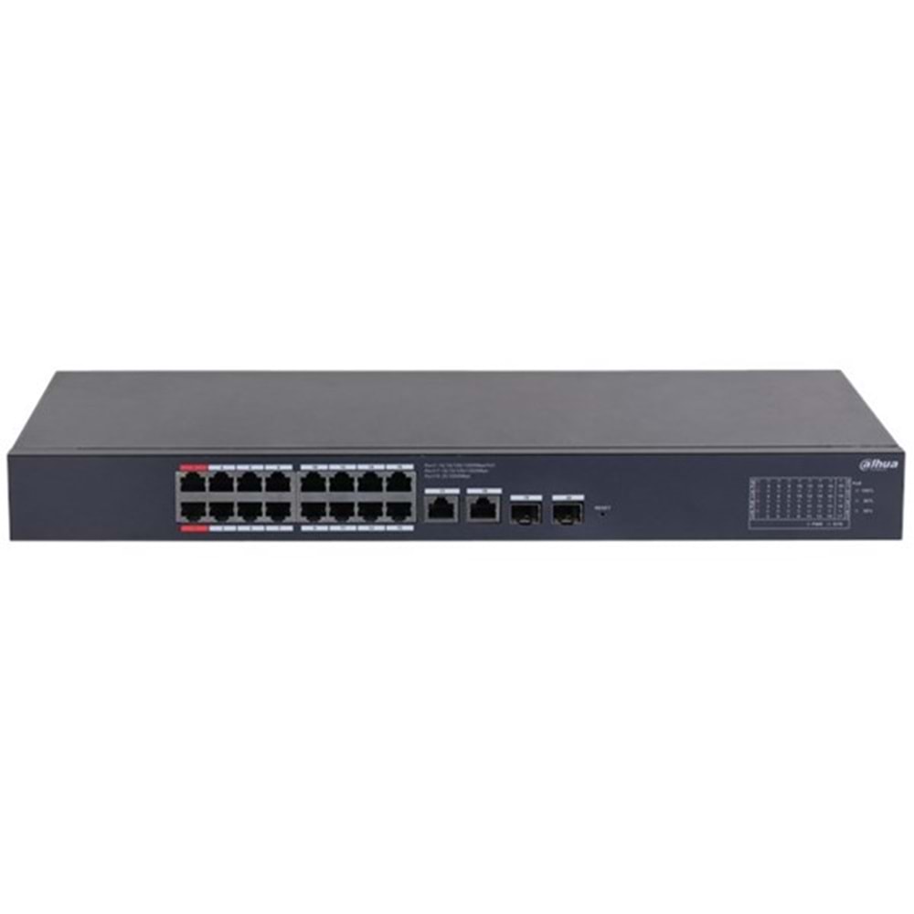 DAHUA 16port PoE 135w 2-SFP 2-Uplink Gigabit Cloud Cloud Yönetilebilir Switch CS4220-16GT-135