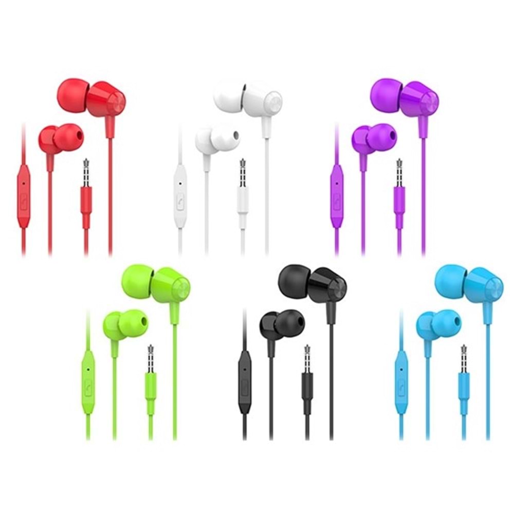 S-LINK SL-STK10 8*Beyaz 8*Siyah 5*Krımızı 3*Mor 3*Mavi Mikrofonlu Kulaklık 30'lu stand set