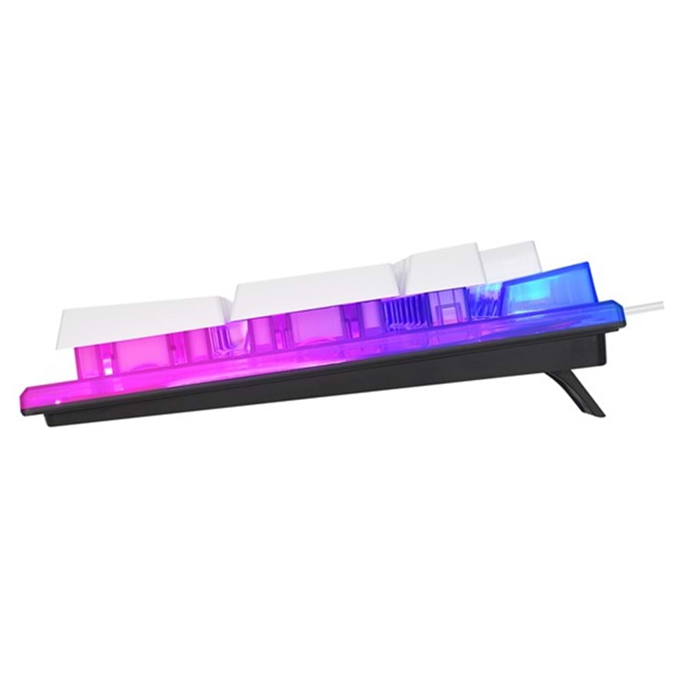 EVEREST KM-198 Kablolu USB Q Trk Beyaz Gaming Klavye - Mouse Set